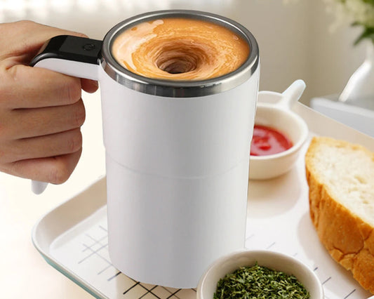 ☕ Electric Automatic Self-Stirring Coffee Mug with Rechargeable Battery