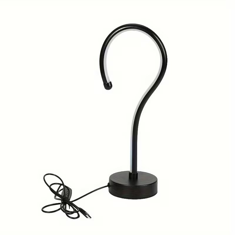 USB desk lamp light on a workspace