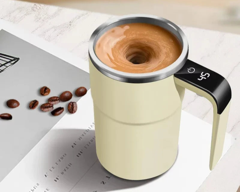☕ Electric Automatic Self-Stirring Coffee Mug with Rechargeable Battery