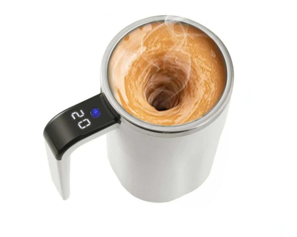 ☕ Electric Automatic Self-Stirring Coffee Mug with Rechargeable Battery