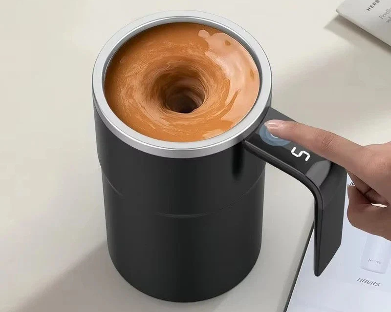 ☕ Electric Automatic Self-Stirring Coffee Mug with Rechargeable Battery