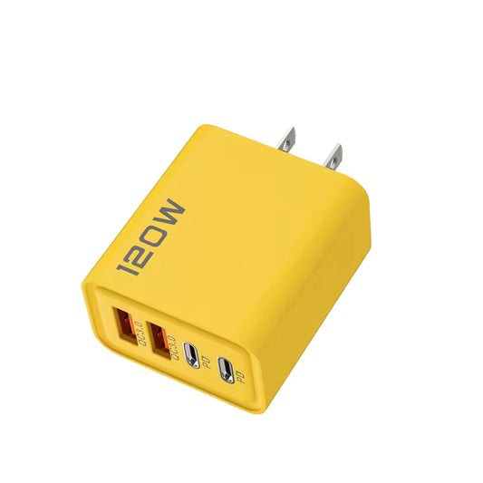 🔌 120W Universal Fast Charger (2×USB-C + 2×USB-A)