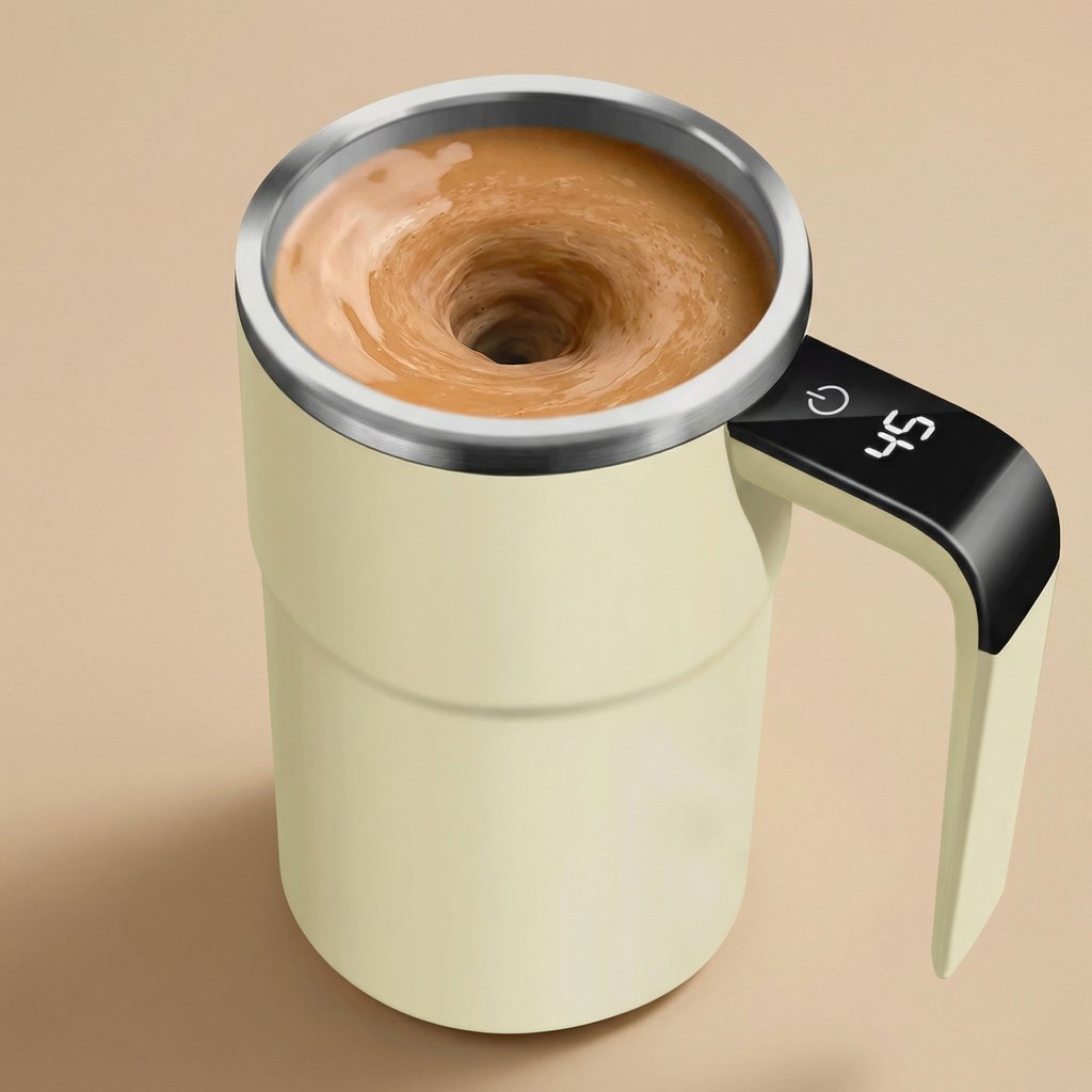 Automatic Self-Stirring Mug with Rechargeable Battery